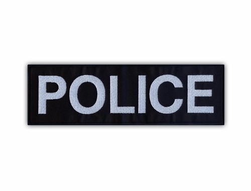 Police large patch badge - -,