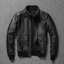 Black Real Sheepskin Leather