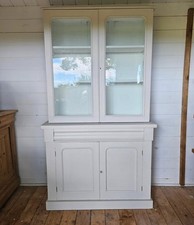 Antique Dresser with Glass Fronted Top
