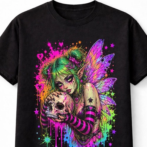 Skull fairy emo - fairy,
