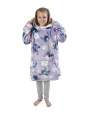 Stitch Floral Hooded Blanket