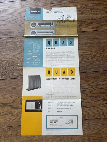 Quad amplifier leaflet - quad,