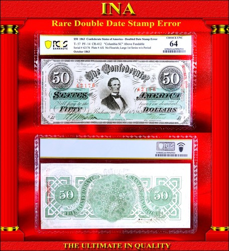 1863 confederate doubled - confederate,