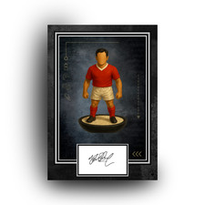 MARK HUGHES SIGNED RETRO ARTWORK (PERFECT FOR MAN UTD FANS) 