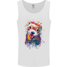 Ferret Watercolour Mens Vest Tank Top