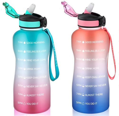 Water bottle with straw - 2l,