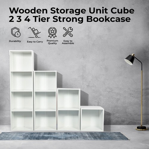 Wooden storage unit cube - wooden, 2