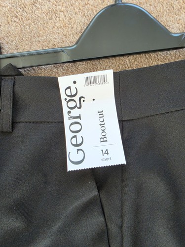 George asda black bootcut - black,