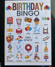 15 Birthday Bingo Game Cards Great Fun