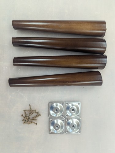 20cm tapered wooden legs - tapered,