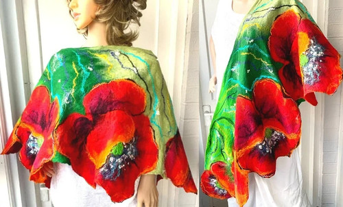 Hand felted art - hand,