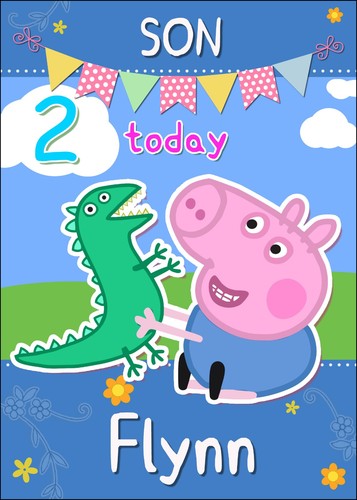 Peppa pig george personalised - pig,