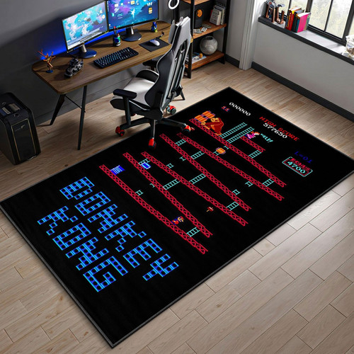 Donkey kong rug retro arcade - kong,
