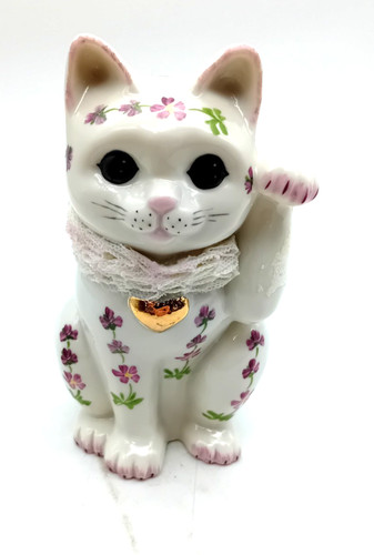 Irish dresden happy cat - happy, chibi