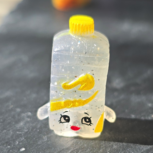 Clear plastic miniature - clear, bottle