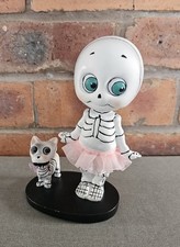 TK Maxx Halloween Cute Skelton Girl In Tutu With Dog