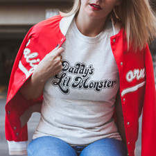 Daddy's lil Monster T-Shirt Top - Inspired by Suicide Squad - Harley Quinn Tee