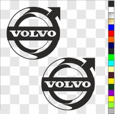 Volvo x 2 stickers decals