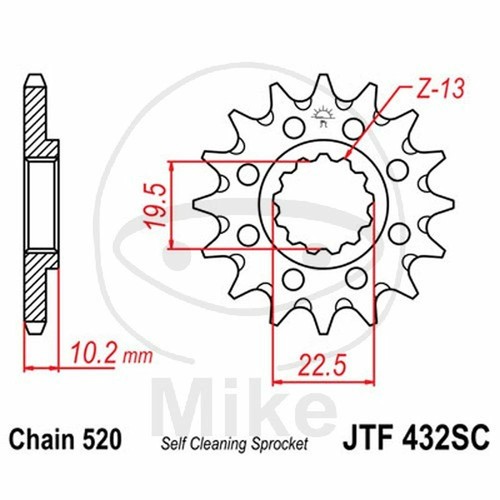 Racing sprocket z14 520 - racing,