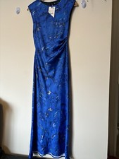 Zara Blue Oriental Long Dress
