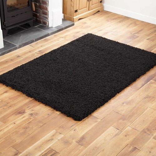 Large black area - black, rug