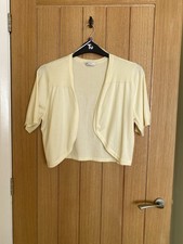 BHS Yellow Bolero Cardigan