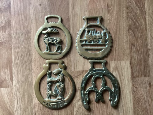 Vintage horse brass selection - horse,