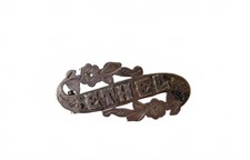 Antique Silver Floral 'ETHEL' Name Brooch Pin 1908