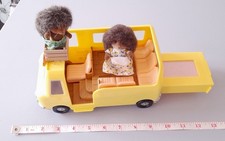 SYLVANIAN FAMILIES NURSERY SCHOOL BUS WITH PULL OUT TRAMPOLINE SEE PHOTOS 