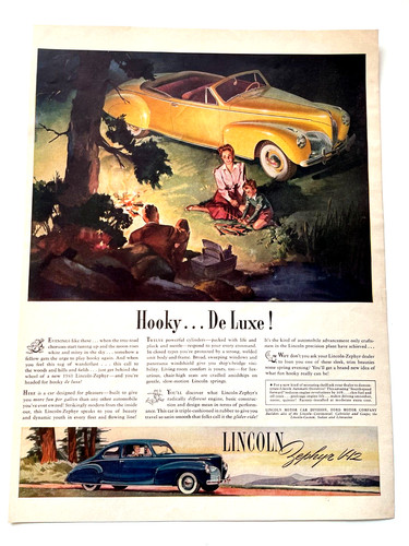 1941 print lincoln zephyr - 1941, ad