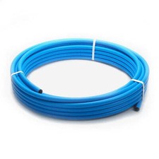 20mm MDPE Alkathene Blue Mains Water Pipe Coil x 25 Metre length - Brett Martin