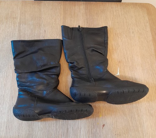 Hotter mystery black leather - black,