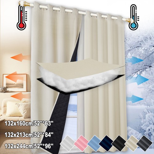 Heavy duty quilted curtains - quilted,