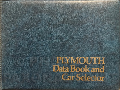 1974 plymouth data book - data,