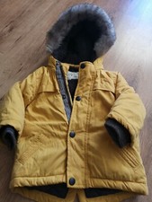 Boys Age 6-9Mths Tesco Coat Yellow Hooded
