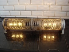 vintage cage electric heater upcycled lamp light  1 off pat tested man cave