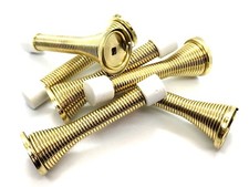 Sprung door stops 75mm brass