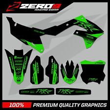 KAWASAKI MOTOCROSS GRAPHICS KIT MX DECALS : KX KXF 685 125 250 450 BLOCK BLK GRN