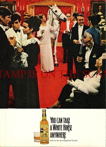 1967 white horse - white, whisky