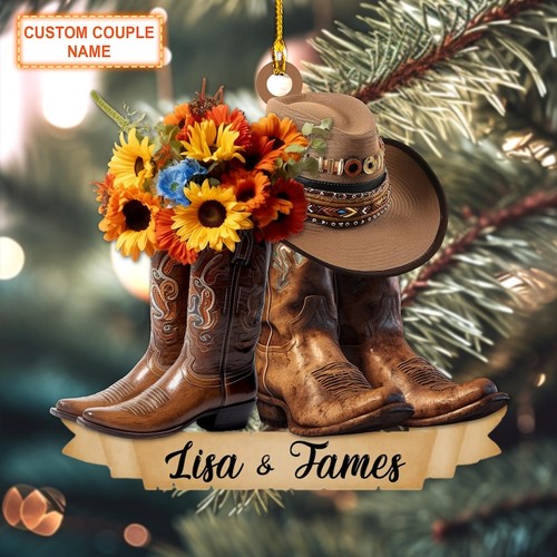 Custom name cowboy - name, couple