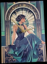 New elegant art deco lady