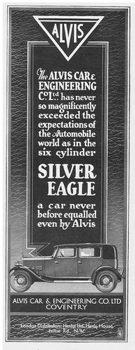 Alvis motor cars - cars, vintage