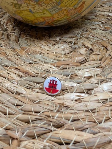 Gibraltar flag map pin - flag,