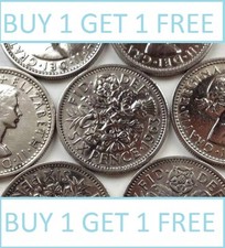 Lucky silver sixpences - silver, order
