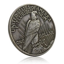 Death Hobo Nickel American Eagle One Dollar Retro Metal Commemorative Coin Gift