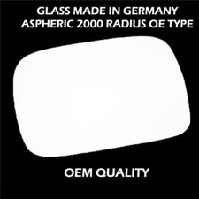 Wing Mirror Glass Convex Fits Toyota Starlet 1990-1999 Left Hand-UK Psngr. Side 