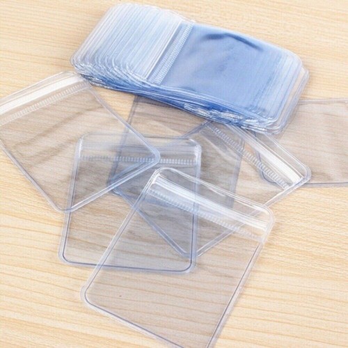 100 clear pvc plastic - pvc, coin