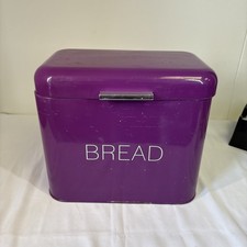 Vintage Enamel Pink Bread Bin