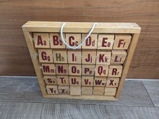 Children's Vintage Wooden ABC