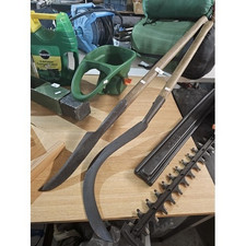 Two antique hedging tools: A F Parkes & Elwell slashers wi original stocks